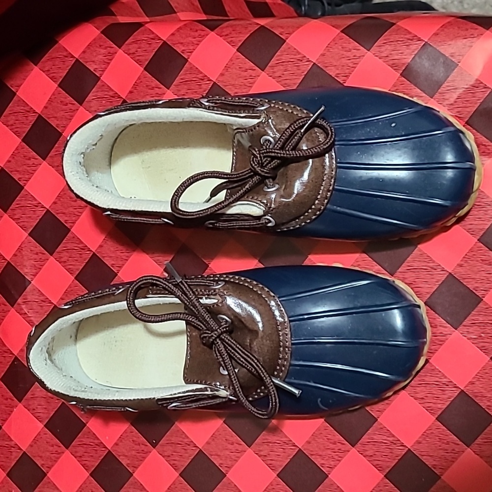 STEEL SHANK BLUE & BROWN WOMEN'S SIZE 5 LOAFERS SUBSTANTIAL FOOTWEAR